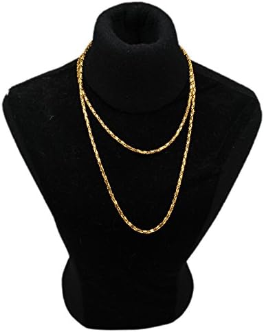 Goldtone Diamond-Box Chain Necklace