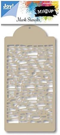 Joy!Crafts Brick Design Mask Stencil, Metal, Grey, One Size