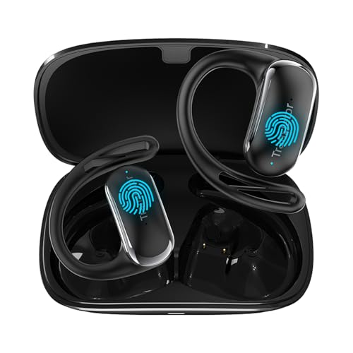 Translation Earbuds Real Time, Translator Earbuds with 144 Languages, Language Translator Earbuds No Monthly Fee, Comfortable OWS Design Ideal for Travel, Business, Language Learning (Black)