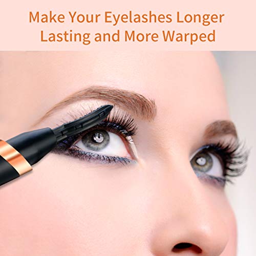 Heated Eyelash Curler, Electric Eyelash Curler, Portable Electric Makeup Eye Lashes Brush [New Upgrade] - Quick Heating Long Lasting, USB Rechargeable Eyelash Curler Tool - Thumbnail 7