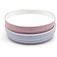 Elk and Friends Kids 7.8” Porcelain White Plates with Silicone Sleeves | Suitable for Kids/Toddlers | Microwave & Dishwasher Safe | Non Slip | Snack Dishes