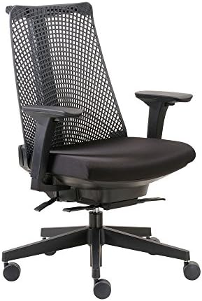 Anston Molded Mesh Back Computer Chair Black Fabric Seat/Molded Mesh Back/Black Nylon Base Dimensions: 27"W x 28"D x 38-41"H Seat Dimensions: 19"Wx18"Dx19-21.5"H