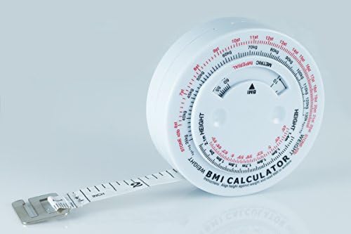Body Mass Measuring Tape - Weight Loss - BMI Fat Calculator with Instructions.