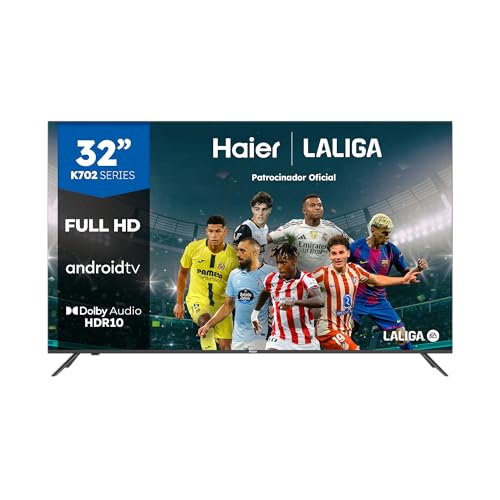 Direct LED Full HD H32K702FG - 32", Smart-TV, HDR, Dolby Audio, Android 11, Google Assistant, Bluetooth 5.1, DBX TV, HDMI 2.1 x 3, sin Marcos