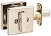 Kwikset 993 Square Contemporary Single Cylinder Deadbolt featuring SmartKey® in Satin Nickel