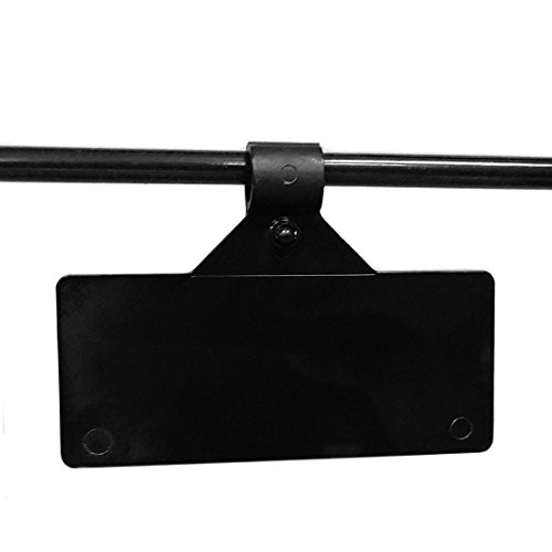 3" L x 1.25" H Clip On Black Shelf Label Holder, Plastic Sign Clips for Wire Grids, Racks & Baskets - 50 Pack - Thumbnail 5