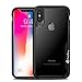 iPhone X Case,TPU Bumper +PC Clear Hard Back Cover Protective Shock-Absorption & Skid-proof Anti-Scratch Hybrid Case Cover for Apple iPhone X Case/ iPhone 10 Black