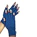 Rheumatoid Pain Compression Arthritis Gloves. Pain Relief, Ease Muscle Tension, Relieve Carpal Tunnel Ache for Men and Women, Heat Hand Gloves for Computer. (Navy Blue) (Medium)