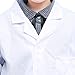 Kids Lab Coat for Unisex Kid Scientists Role Play Costume Halloween Pretent Dress-up Set (Small, White)