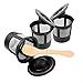 Boxtree 3 Pack Permanent Reusable Coffee Pod Filter with Stainless Mesh for Keurig Brewers