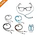 4PCS Eyeglasses Holder Strap Cord Chain, Premium Glasses Strap Cord Lanyard for Men Women Kids, Adjustable Eyewear Retainer for Glasses, Sunglasses, Prescription Glasses