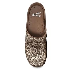 Dansko Women's Professional Antique Tooled Clogs