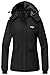 Wantdo Women's Waterproof Ski Jacket Warm Winter Coat Windproof Snow Coats Warm Fleece Raincoat