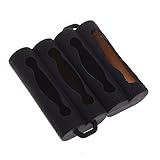 BCP 2pcs Black Color 2 in1 Dual Silicone Protective Case for 18650 Battery