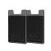 2 Pack Self Adhesive Credit Card Holder - Fintie Premium PU Leather Slim Stick On Card Wallet Case for iPhone 6, iPhone 6 Plus, iPhone 7, iPhone 7 Plus and Other Smartphones, Black