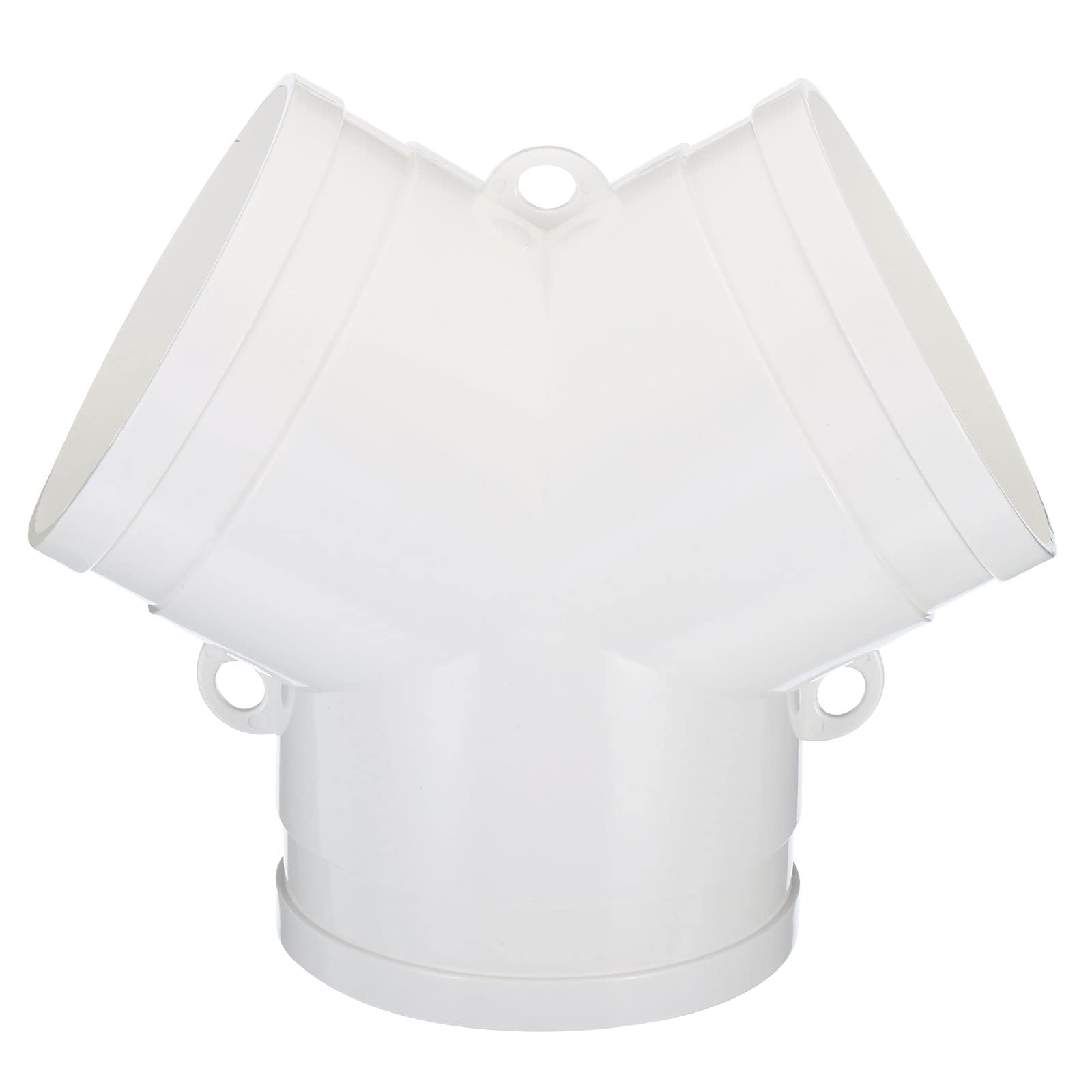 PATIKIL 4 Inch 3 Way Duct Splitter, Y Connector Air Vent Duct Hose Exhaust Pipe Adapter for Dryer Exhaust Fan Vent Systems HVAC, White