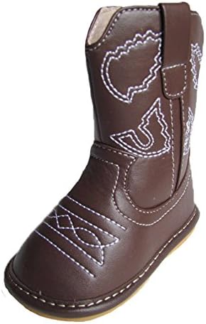 Toddler Dark Brown Leather Cowboy/Cowgirl Boots