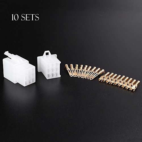 Soosee 50 PCS 2.8mm 2 3 4 6 9 Pin Automotive Electrical Wire Connectors Pin Header Crimp Wire Terminals