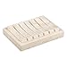 Natural Champagne Marble Soap Dish – Handcrafted & Polished Luxury Soap Tray for Bathroom, Kitchen, and Sink Countertops, Elegant Design Used in 5-Star Hotels (5.2” L x 4” W, Beige Natural Stone)