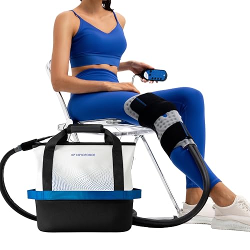 Portable Cold Therapy Machine for Knee Surgery Recovery, Foldable & Quiet Ice Therapy System for Travel, Hotel & Home Use, Compact Overnight Cooling for Sports Recovery