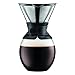 BODUM 11593-01S, 51 Ounc, Pour Over Coffee Maker with Permanent Filter, Black Band, 51 Ounce