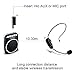 Zoweetek SHIDU UHF Wireless Microphone 2-in-1 Headworn and Handheld for Voice Amplifier, Speaker and Any AUX Audio Devices (SDMIC01)