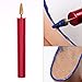 Whitelotous Brass Leather Craft Top Edge Dye Roller Pen Applicator Leather Craft Oil Painting Making Tool (Red)
