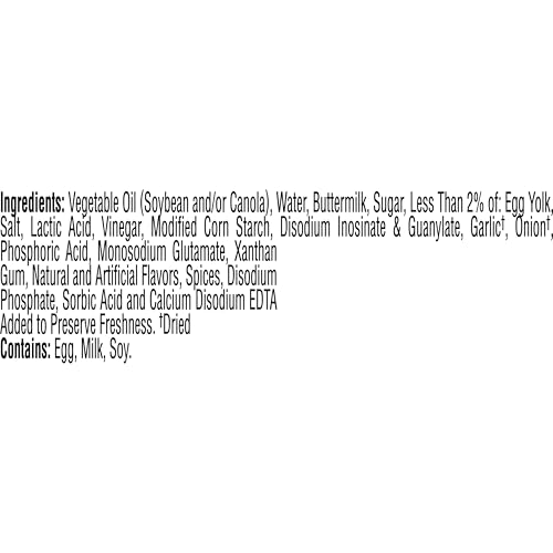 HIDDEN VALLEY BUTTERMILK RANCH CONDIMENT AND DRESSING, EASY SQUEEZE BOTTLE, 16 FL OZ (PACKAGE MAY VARY)