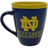 RFSJ Notre Dame Fighting Irish Sculpted Ceramic Coffee Mug – Gloss Finish NCAA Drinkware with Official Team Logo – Individually Boxed Gift for Fans, Alumni & Students – Notre Dame Cup – 18 oz