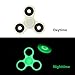 Glowing Tri-Spinner Fidget Hand Spinner Stress Anxiety Relief ADD ADHD EDC Focus Toy, Glowing In The Dark - Spins Last For 3 Mins