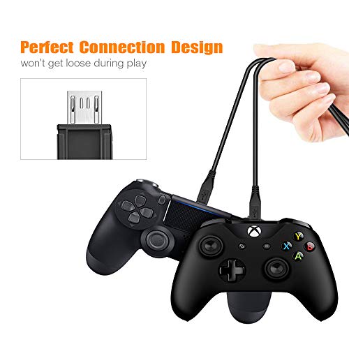 image for 6amLifestyle PS4 Controller Charging Cable, Charge and Play, 2 Pack 10