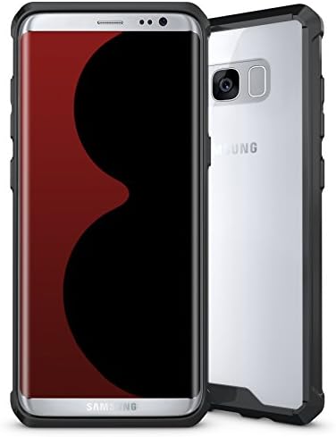 Galaxy S8 Plus Case, Eunsoul Premium Clear Shockproof TPU Bumper Cushion + PC Hard Back Panel Protective Case for Samsung Galaxy S8 Plus (6.2'')(2017) -- (Black)