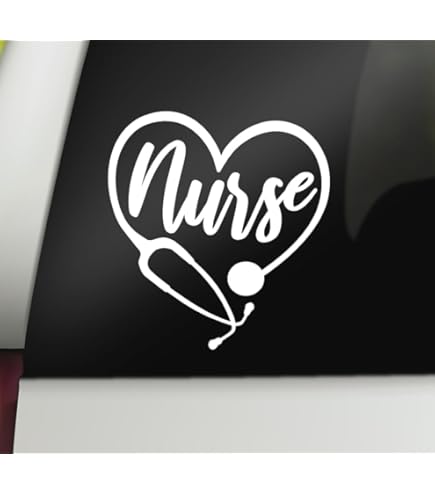 Blessed Nurse Vinyl Decal - 5.5 Inch Car Window Sticker For Medical Professionals