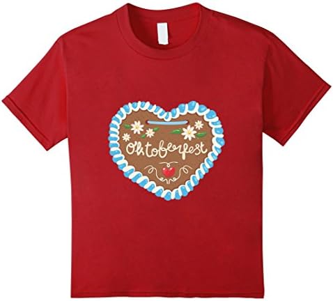 Kids I Heart Oktoberfest Funny Oktoberfest T-Shirt 4 Cranberry