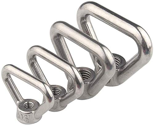 BOZONLI M8 Eye Nut, Triangle Ring Shape Lifting Eye Nut Stainless Steel Threaded Nut Fastener 1 pcs