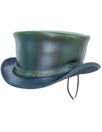 American Hat Makers Hampton by Ashbury Hats Biker Leather Fedora