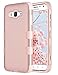 ULAK Galaxy J7 Case, Anti Slip Galaxy J7 Case Dust Scratch Shock Resistance Protective Cover for Samsung Galaxy J7 J700 (2015) with Hybrid High Soft Silicone Hard PC Case (Rose Gold)