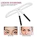 Eyebrow Stencil Ruler for Eyebrows Enhancer Grooming Stencil Shaper Ruler(4)