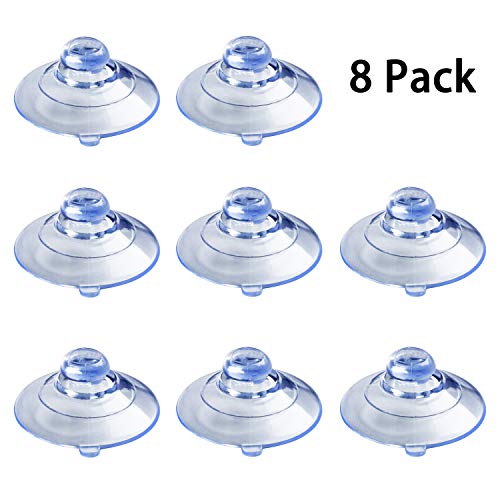 HSTECH 8 Pcs Radar Detectors Suction Cups for Clear Cobra Escort and Beltronics Radar Detector Mount