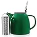 Tealyra - Drago Ceramic Teapot Green - 37oz (4-6 cups) - Large Teapot with Stainless Steel Lid Extra-Fine Infuser for Loose Leaf Tea - Lead-free - 1100ml