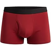 ayaecofashion Men's Organic Pima Cotton Boxer Briefs | Maroon/L