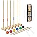 LULULION Croquet Set for Kids and Adults - Includes Extra Large Carrying Bag - 6 Players, Durable Hardwood Material, Deluxe Croquet Game Set for Family, 31-Inch