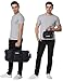 MIER Foldable Small Duffel Bag Lightweight for Sports, Gyms, Yoga, Travel, Overnight, Weekender, 20 Inches (Black)