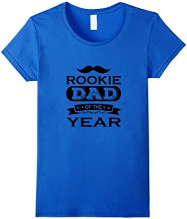 Womens New Dad Tshirt First-time Father Gift for Birthday Christmas Medium Royal Blue