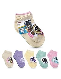 Disney Jr. Cachorro Perro Pals Niñas 5 Pk (5 par) Shorty calcetines