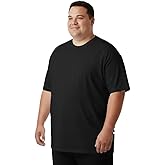 Smart Wear Round Neck T-Shirt 5XL Black