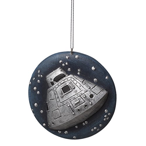 Apollo Spaceship with Space Background Christmas Ornament