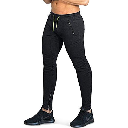 Men s joggers pants by athmile,muscle movement side zipper breath…
