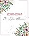 2020-2024 Five Year Planner: Watercolor Cute Floral,Weekly Monthly Schedule Organizer Agenda, 60 Mon by 