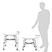 OMECAL 450LBS Medical Shower Chair Bath Stool Transfer Bench Seat,Upgrade Framework SPA Bathtub Chair, Heavy Duty 450LBS No-Slip Adjustable 6 Height,